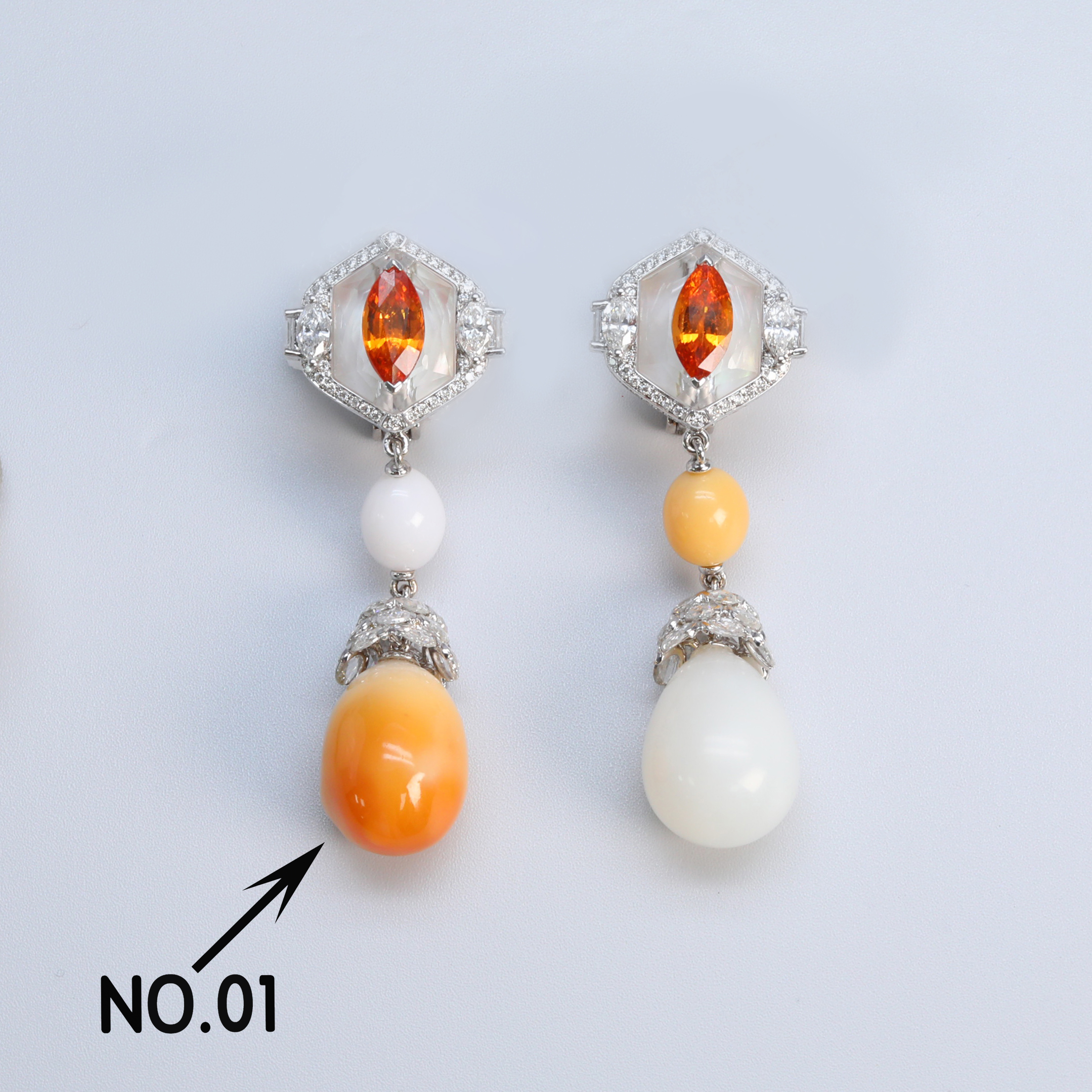 Natural Conch Pearl · Light Orange To Intense Orange