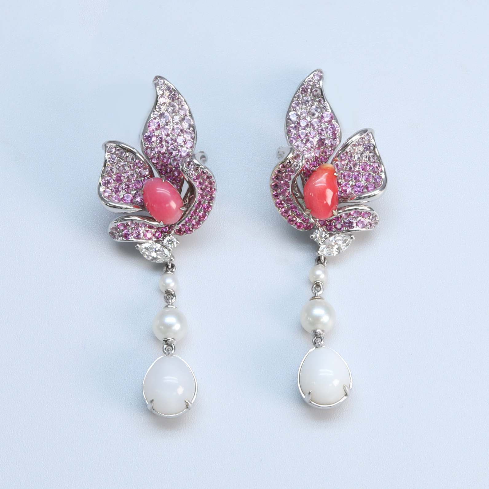 Natural Conch Pearl · Flamingo Pink · Vivid Pink 2